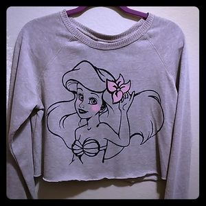 Little mermaid Crop top sweater.